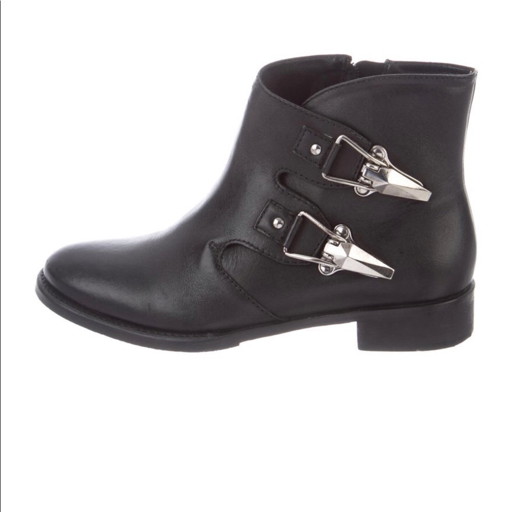 Schultz leather moto boots Size 6 great condition